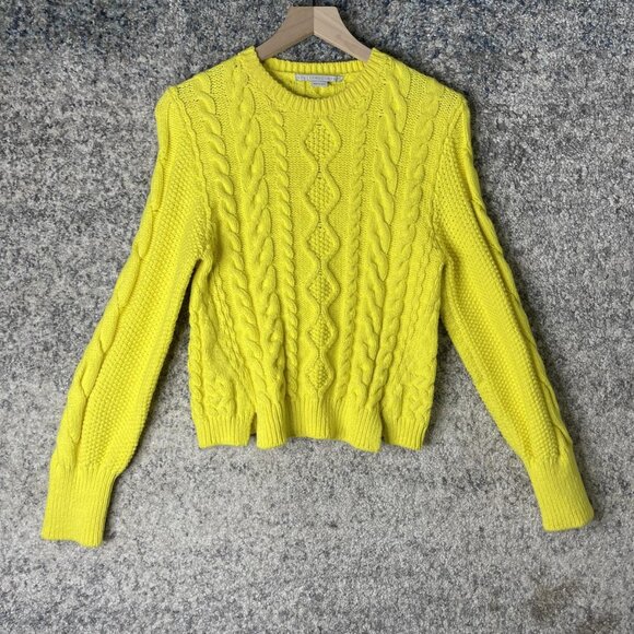 Stella McCartney Sweater Womens‎ Medium Cable Knit Pullover Made In Italy Bold